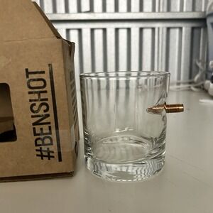 Original BenShot Rocks Bulletproof Glass w/ Real Bullet Groomsmen Military Gift